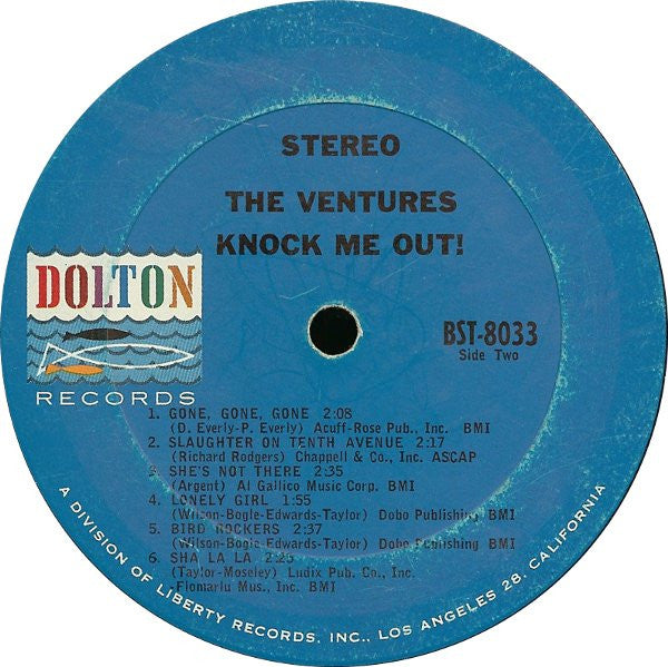 The Ventures : Knock Me Out! (LP, Album, Ter)