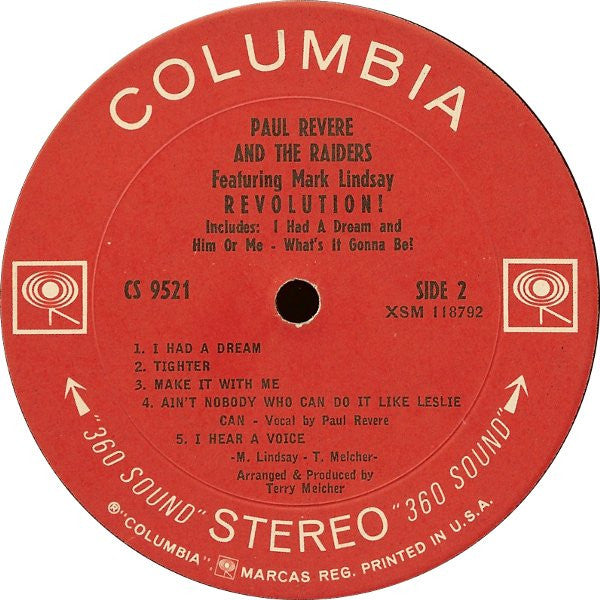 Paul Revere & The Raiders Featuring Mark Lindsay : Revolution! (LP, Album, Pit)