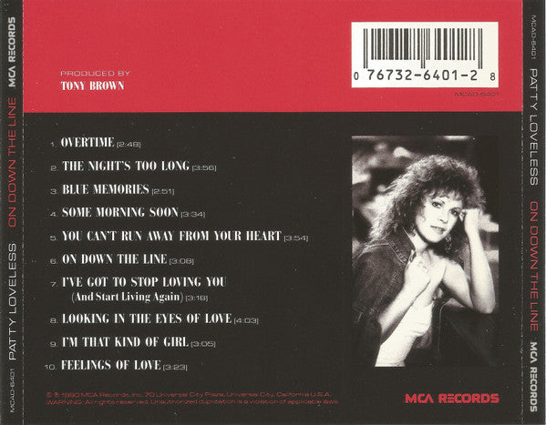 Patty Loveless : On Down The Line (CD, Album)