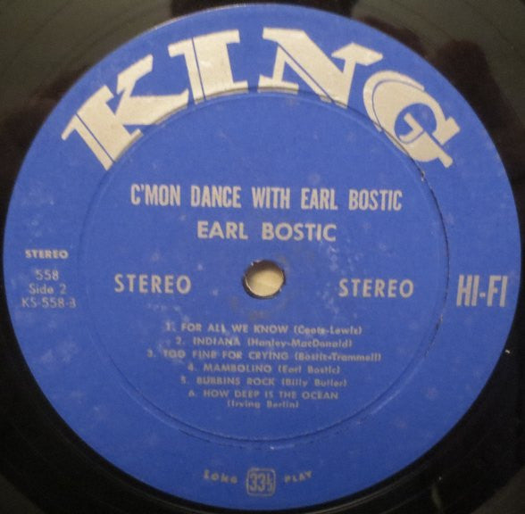 Earl Bostic : C'mon and Dance With Earl Bostic (LP, Album, RE)