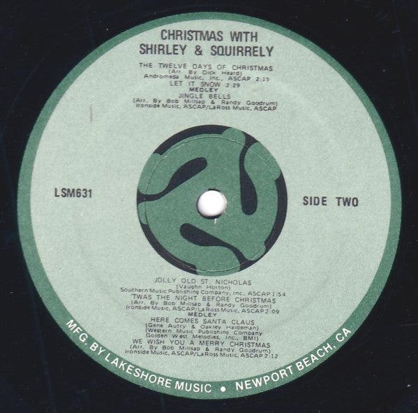 Shirley & Squirrely : Christmas with Shirley & Squirrely (and Melvin Too!)  (LP, Album)
