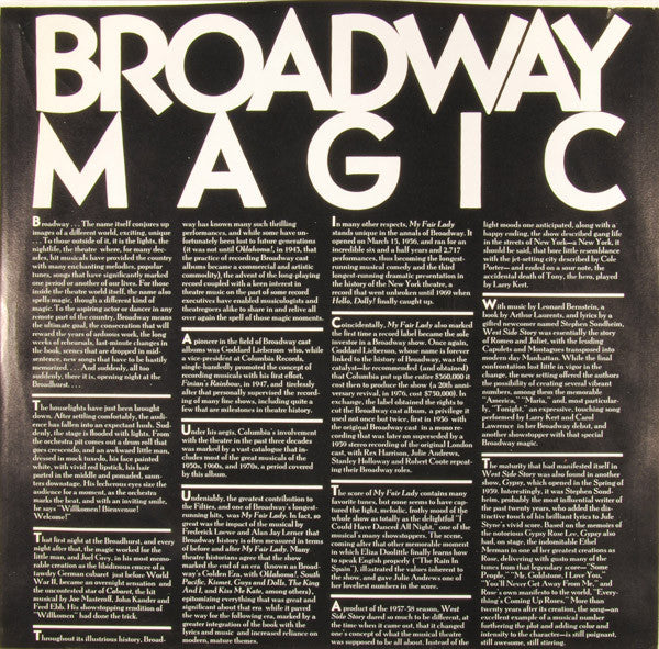 Various : Broadway Magic: The Best Of The Great Broadway Musicals (LP, Comp)