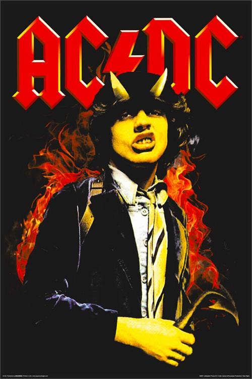 AC/DC Blacklight Poster - 24" x 36"