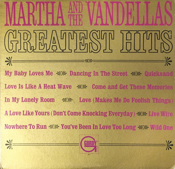 Martha And The Vandellas* : Greatest Hits (LP, Comp, Mono)