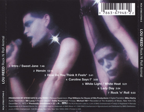 Lou Reed : Rock N Roll Animal (CD, Album, RE, RM, Cin)