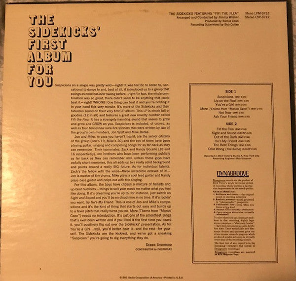 The Sidekicks (2) : Fifi The Flea (LP, Album, Roc)