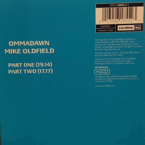 Mike Oldfield : Ommadawn (HDCD, Album, RE, RM)
