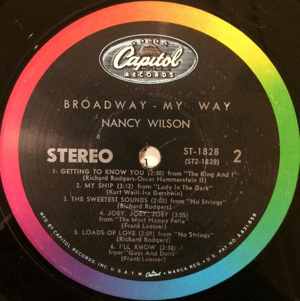 Nancy Wilson : Broadway - My Way (LP, Album, Scr)