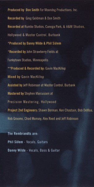 The Rembrandts : L.P. (CD, Album, All)