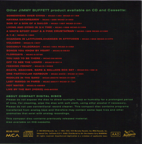 Jimmy Buffett : Before The Beach (CD, Comp)