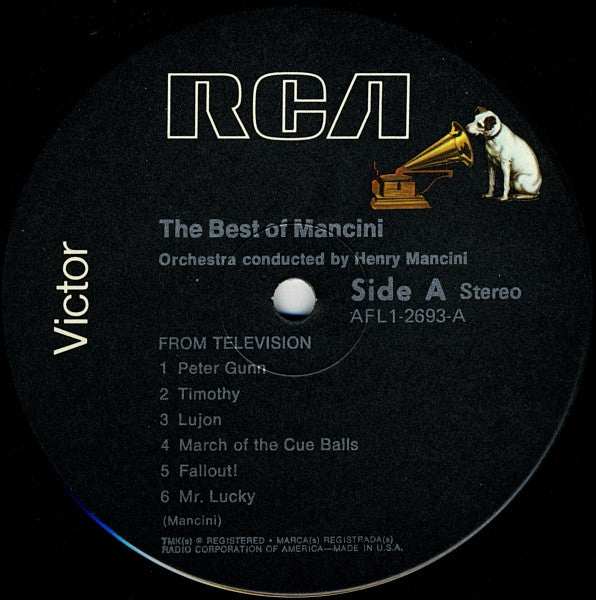 Henry Mancini : The Best Of Mancini (LP, Comp, RE)