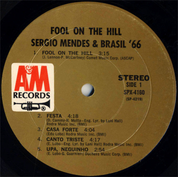 Sergio Mendes & Brasil '66* : Fool On The Hill (LP, Album, Gat)
