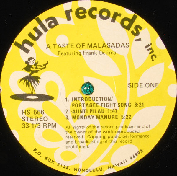 Frank DeLima : A Taste Of Malasadas (LP)