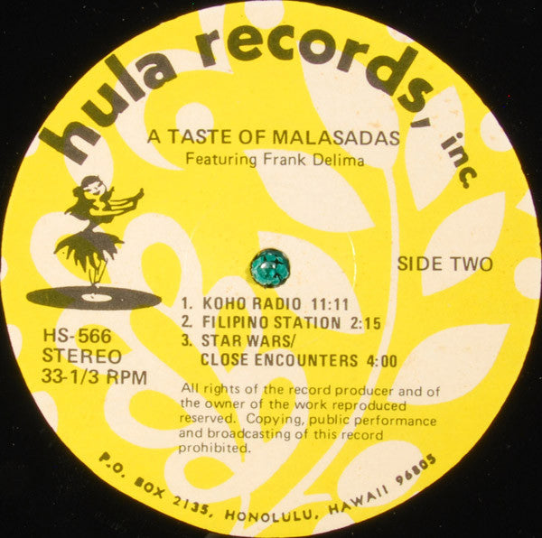 Frank DeLima : A Taste Of Malasadas (LP)