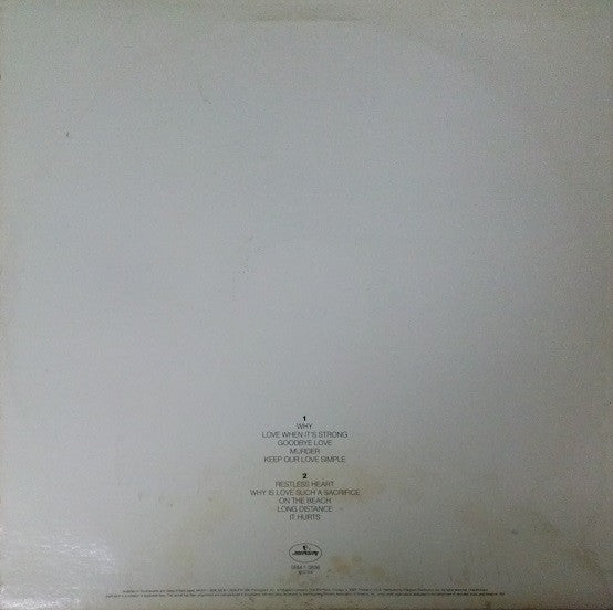 Southside Johnny & The Asbury Jukes : Love Is A Sacrifice (LP, Album, 72-)