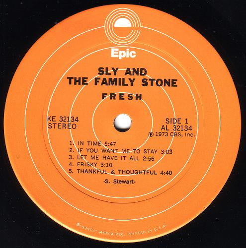 Sly & The Family Stone : Fresh (LP, Album, San)