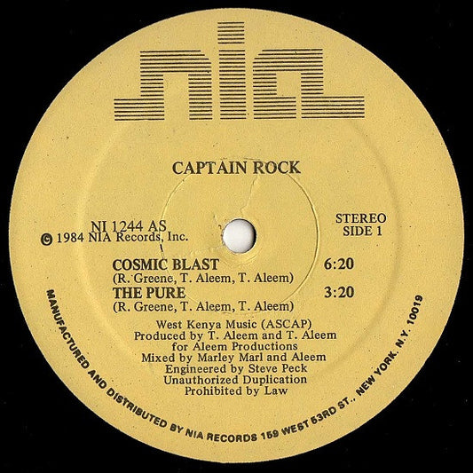 Captain Rock : Cosmic Blast (12")
