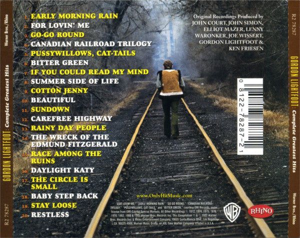 Gordon Lightfoot : Complete Greatest Hits (CD, Comp, RM)