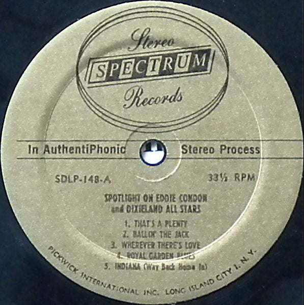 Eddie Condon & Dixieland All Stars* : Spotlight On Eddie Condon (LP)