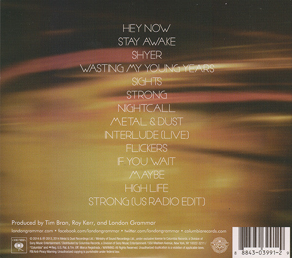 London Grammar : If You Wait (CD, Album, M/Print)