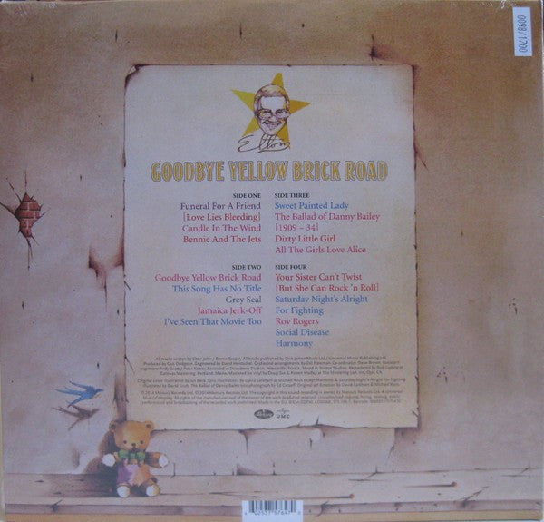 Elton John : Goodbye Yellow Brick Road (2xLP, Album, Ltd, Num, RE, RM, Yel)