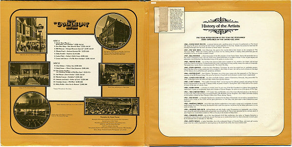 Various : Stars Of The Grand Ole Opry 1926-1974 (2xLP, Comp, Ltd, Ora)