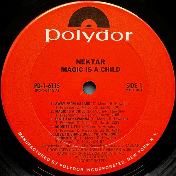 Nektar : Magic Is A Child (LP, Album, Pit)