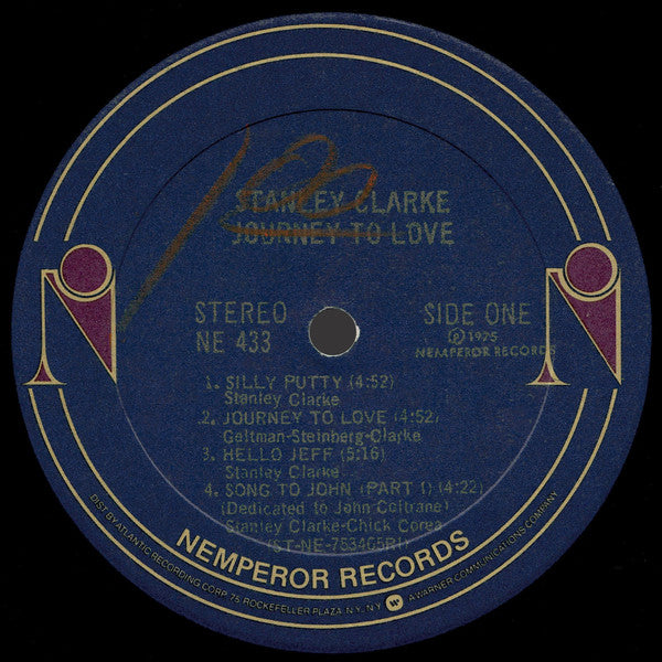 Stanley Clarke : Journey To Love (LP, Album, RI )
