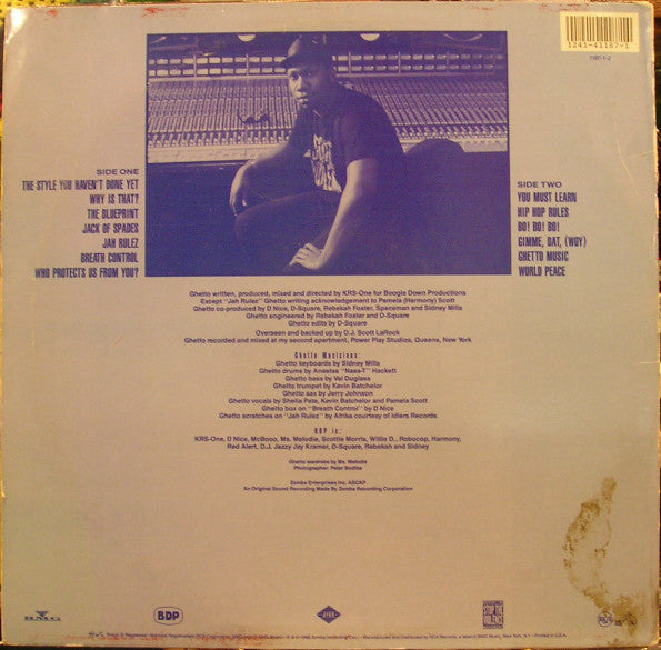 Boogie Down Productions : Ghetto Music: The Blueprint Of Hip Hop (LP, Album)