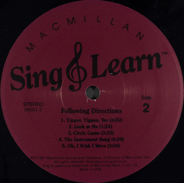 Unknown Artist : Following Directions (LP, Album)