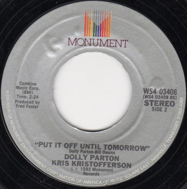 Dolly Parton & Willie Nelson : Everything's Beautiful (In Its Own Way) (7", Styrene)