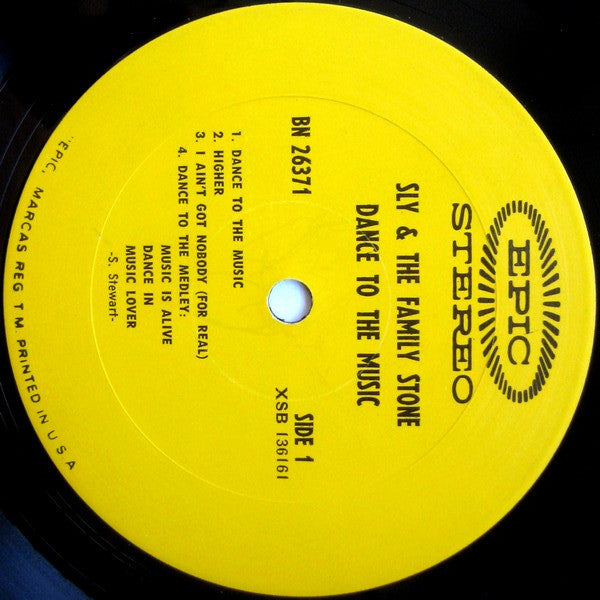 Sly & The Family Stone : Dance To The Music (LP, Album, Ter)