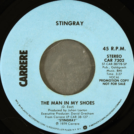 Stingray (10) : The Man In My Shoes (7", Mono, Promo)