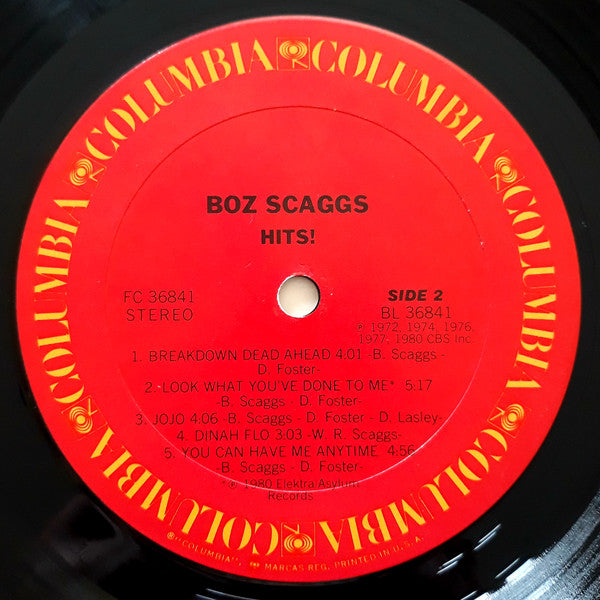 Boz Scaggs : Hits! (LP, Comp, Ter)