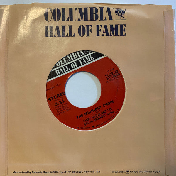 Larry Gatlin And The Gatlin Brothers Band* : All The Gold In California / The Midnight Choir (7", RE, Styrene)