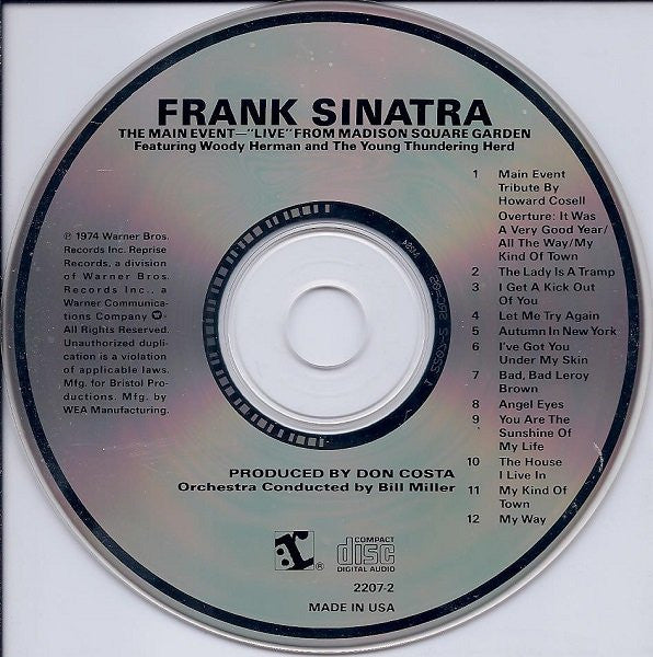 Frank Sinatra : The Main Event (Live) (CD, Album)