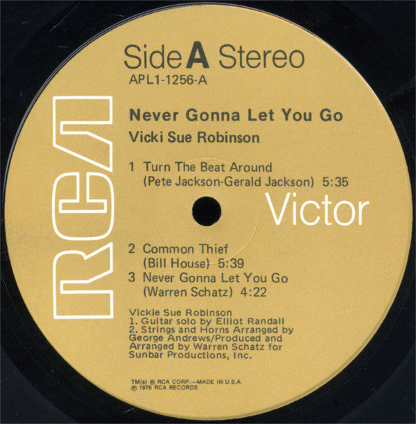 Vicki Sue Robinson : Never Gonna Let You Go (LP, Album)