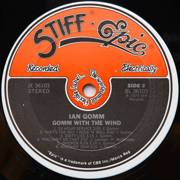 Ian Gomm : Gomm With The Wind (LP, Album, Pit)