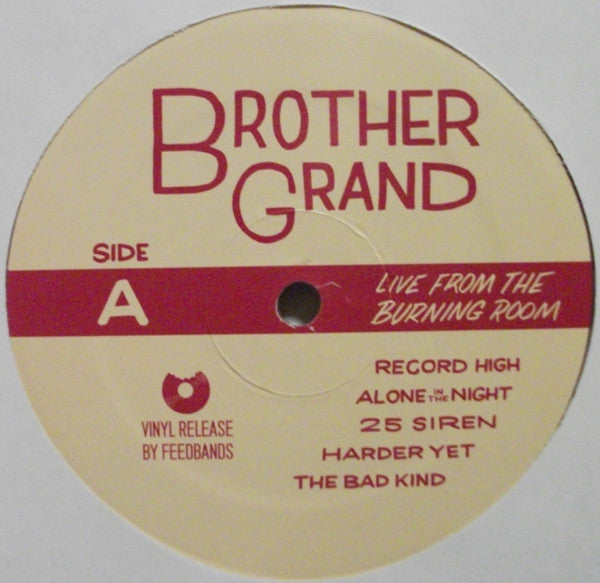 Brother Grand : Live From The Burning Room (LP, Album, Ltd, Num, Pur)