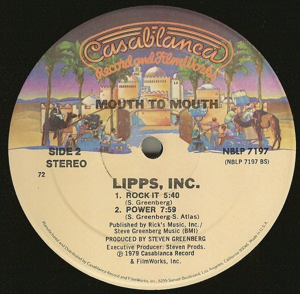 Lipps, Inc. : Mouth To Mouth (LP, Album, 72 )