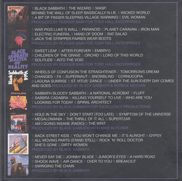 Black Sabbath : The Complete Albums 1970-1978 (CD, Album, RE + CD, Album, RE + CD, Album, RE + CD)