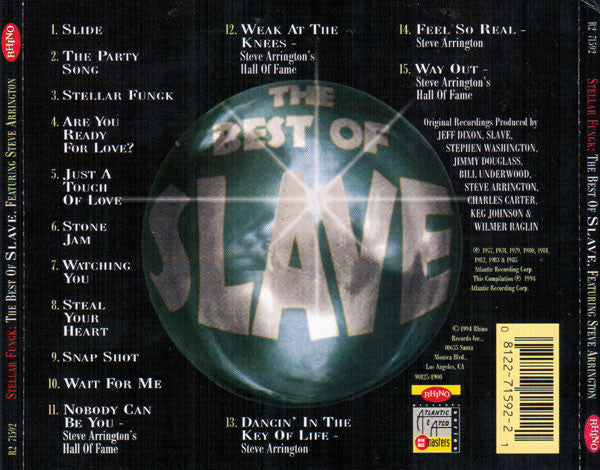 Slave Featuring Steve Arrington : Stellar Fungk : The Best Of Slave Featuring Steve Arrington (CD, Comp)