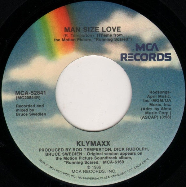 Klymaxx : Man Size Love (7")