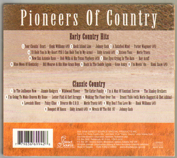 Various : Pioneers Of Country (2xCD, Comp)