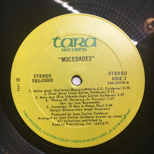 Mocedades : Eres Tú (LP, Album, Mon)