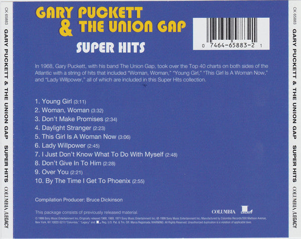 Gary Puckett & The Union Gap : Super HIts (CD, Comp)