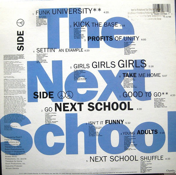 The Next School : Settin' An Example (LP, Album)