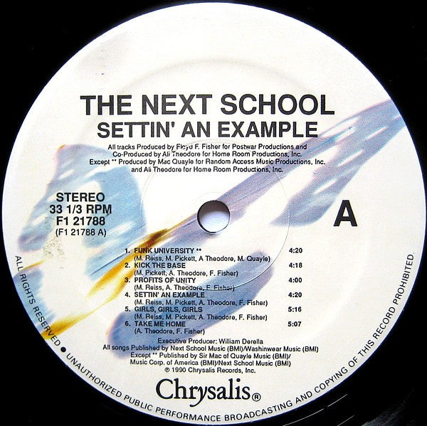 The Next School : Settin' An Example (LP, Album)