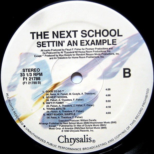 The Next School : Settin' An Example (LP, Album)