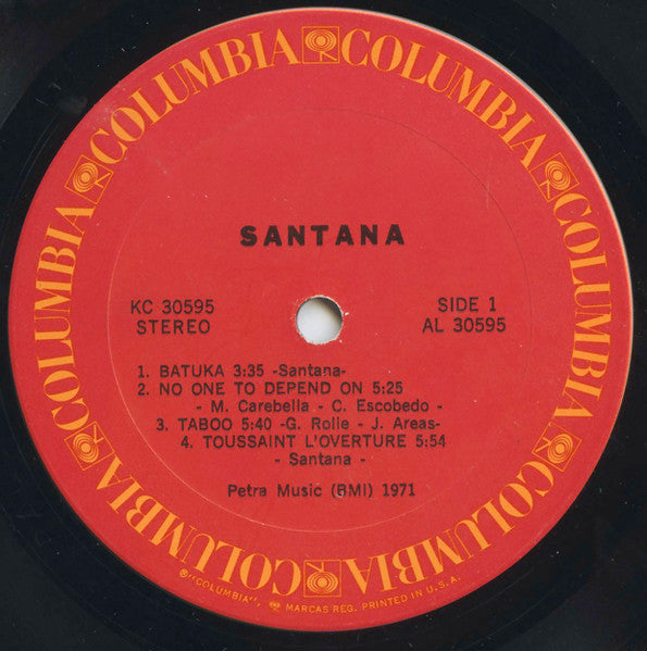 Santana : Santana (LP, Album, Ter)